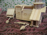 Крыша и купола сделаны съёмными.
